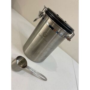 Coffee Gator stainless steel coffee grounds and beans container